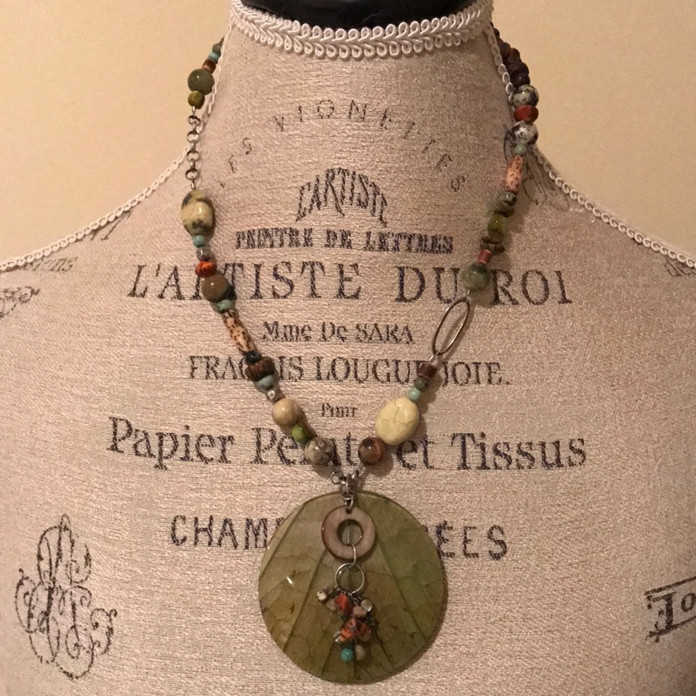 Silpada Kabkaban Leaf Pendant Necklace